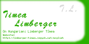timea limberger business card
